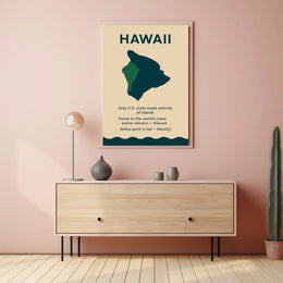 Hawaii Island Culture Modern Minimalist Poster Art