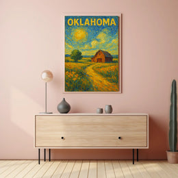 Oklahoma Landscape Scenic Poster
