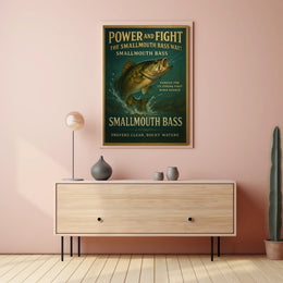 Power and Fight The Smallmouth Bass Way Poster