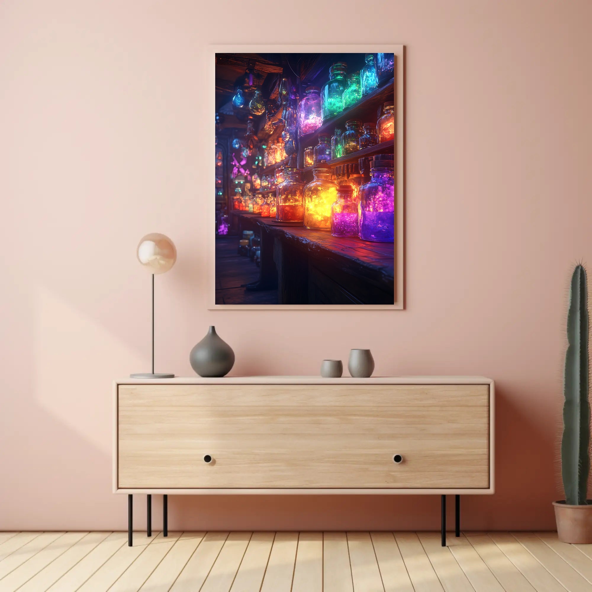 Magical Potion Laboratory with Fantastical Mystical Charm Fantasy Poster
