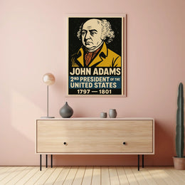 John Adams 2nd President Poster