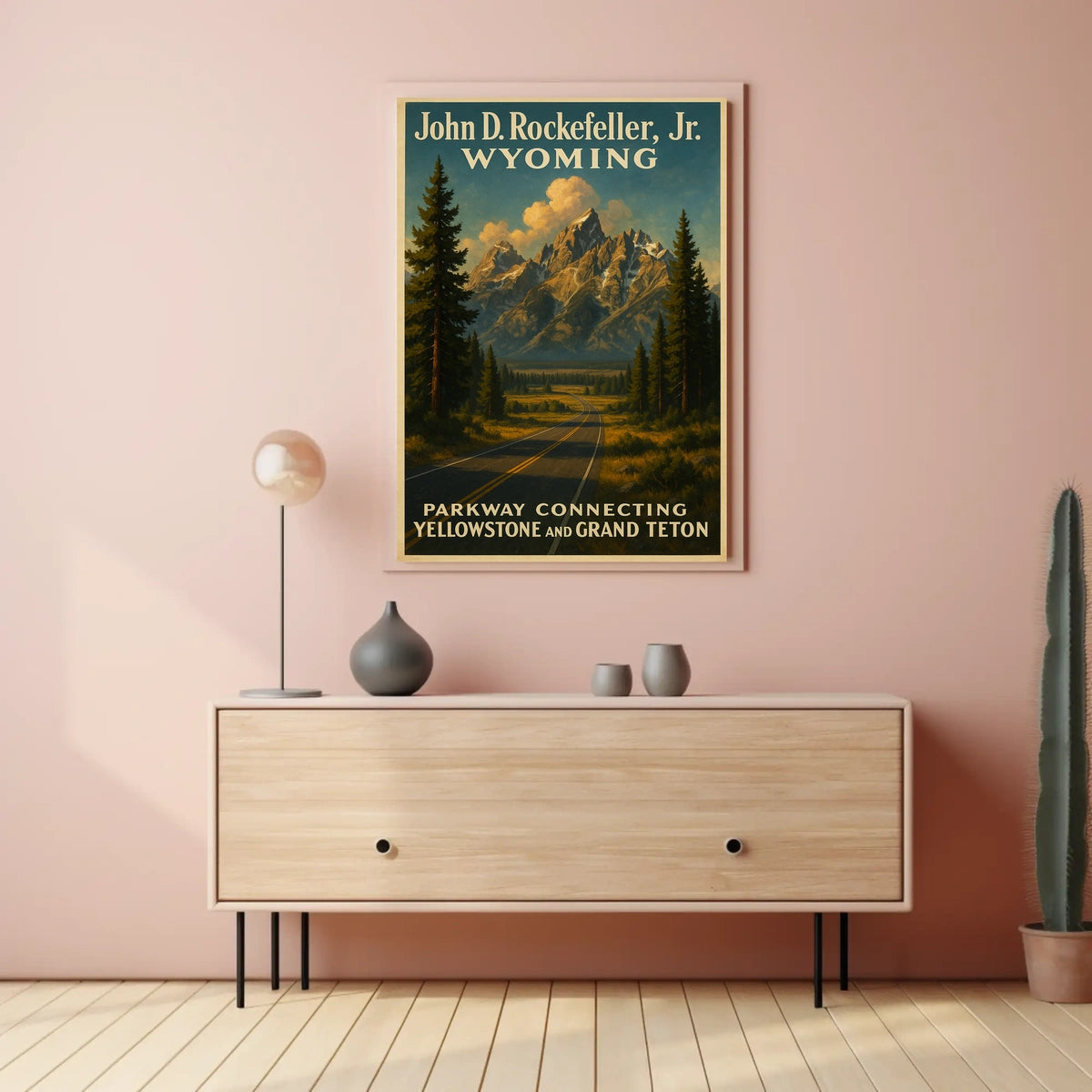 John D. Rockefeller, Jr. Wyoming Poster