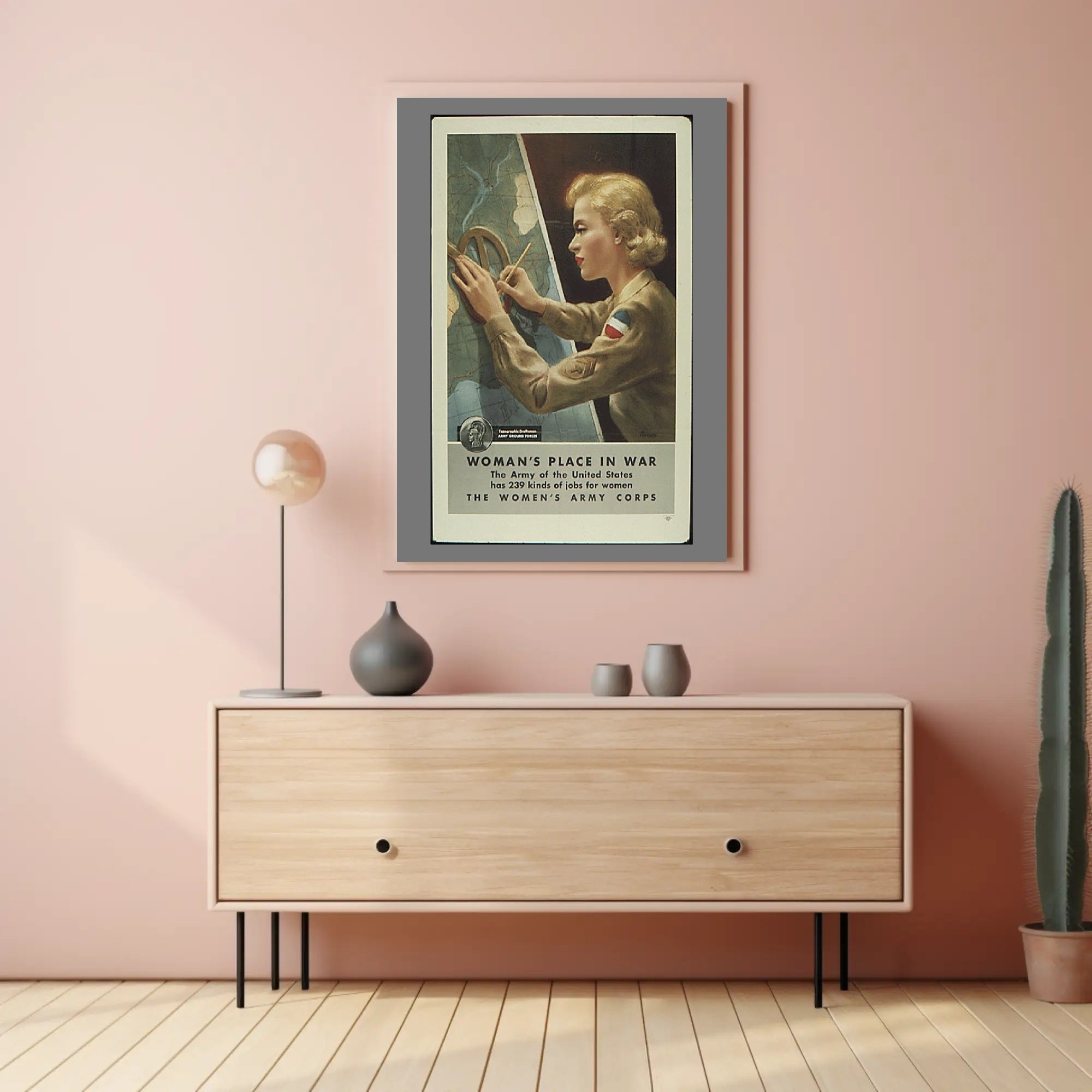 Woman's Place in War Poster PosterGoat