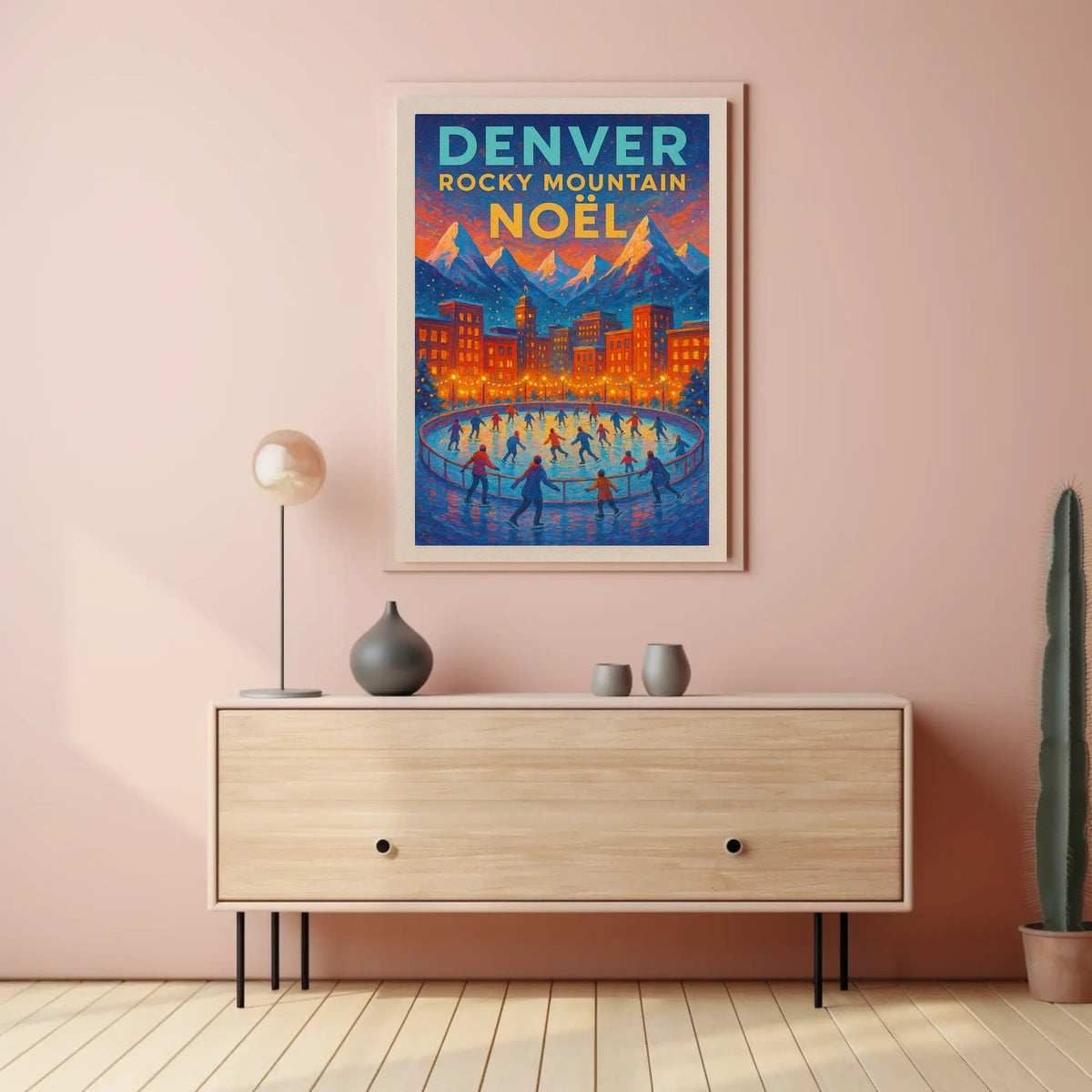 Denver Rocky Mountain Noël Poster