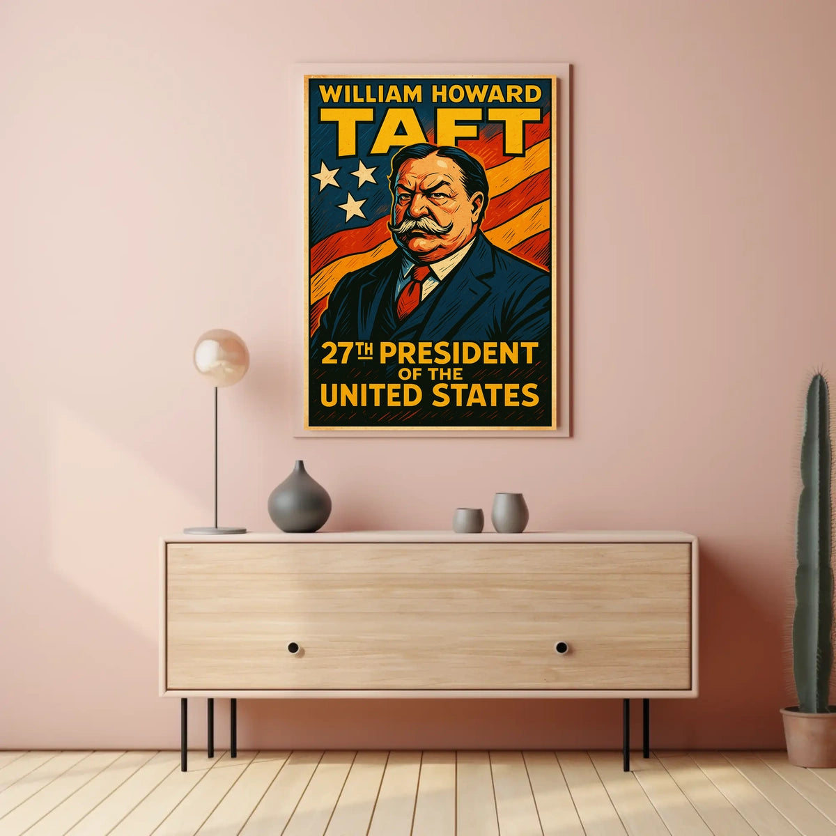 William Howard Taft 27th President Poster Vintage Wall Art