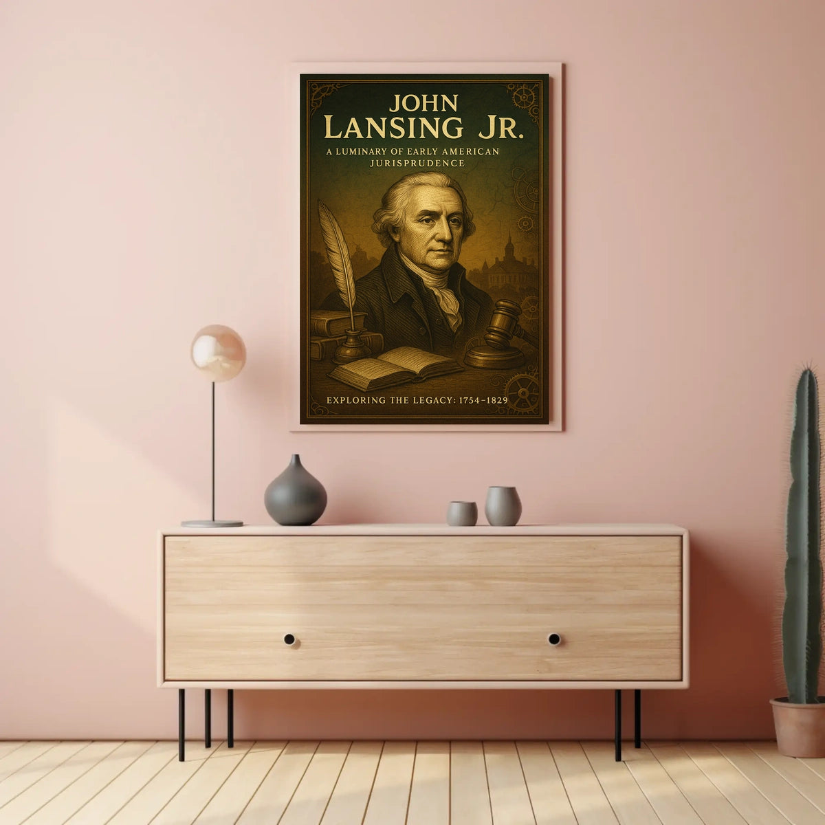John Lansing Jr. A Luminary of Early American Jurisprudence Poster