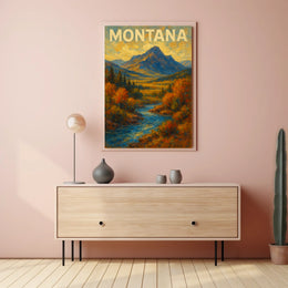 Montana Landscape Poster
