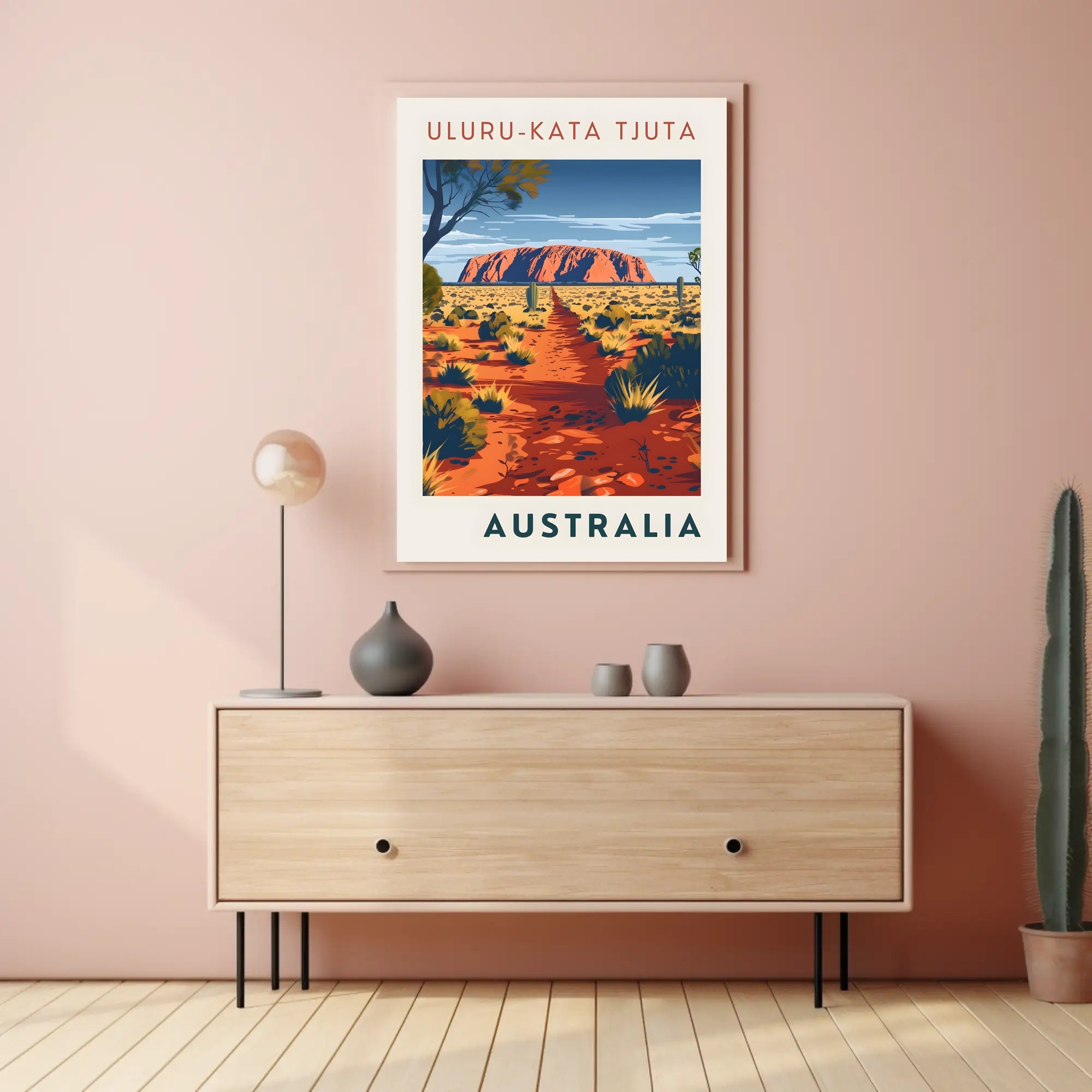 Uluru Outback Adventure Artwork National Park Poster