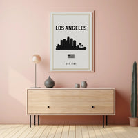Los Angeles Skyline Poster PosterGoat