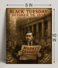 Black Tuesday Wall Art Historical or Presidential Poster