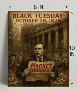 Black Tuesday Wall Art Historical or Presidential Poster