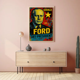 Gerald Ford 38th President of the United States Graffiti Pop Art Poster