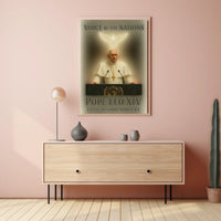 Pope Leo Xiv Faith Beyond Borders Poster