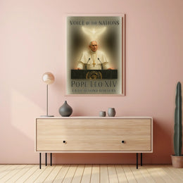 Pope Leo Xiv Faith Beyond Borders Poster