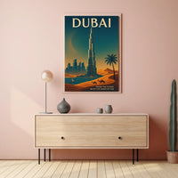 Dubai Where The Future Meets The Sands Poster