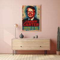 Jimmy Carter 39th President of the United States Street Art Mashup Poster