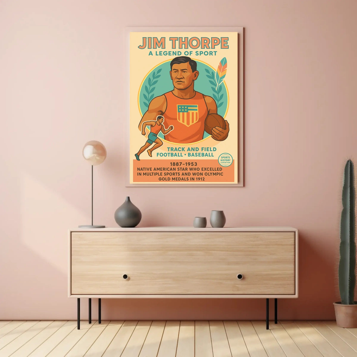 Jim Thorpe Iconic Sports Legend Jim Thorpe Poster