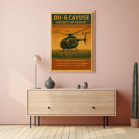 OH-6 Cayuse Legacy in Flight Poster