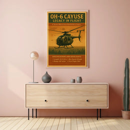OH-6 Cayuse Legacy in Flight Poster
