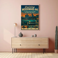 Cruising Woodward Ave Poster PosterGoat