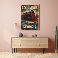 Steam Locomotive Steampunk Heritage Enthusiasts Poster