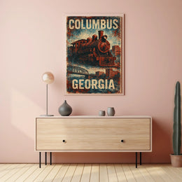 Steam Locomotive Steampunk Heritage Enthusiasts Poster