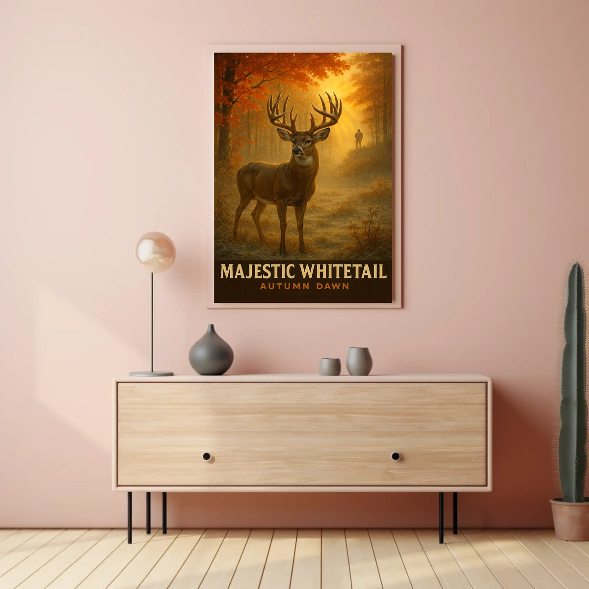 Majestic Whitetail Autumn Dawn Poster