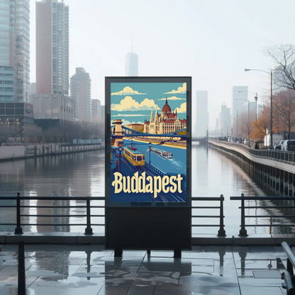Budapest Cityscape Poster