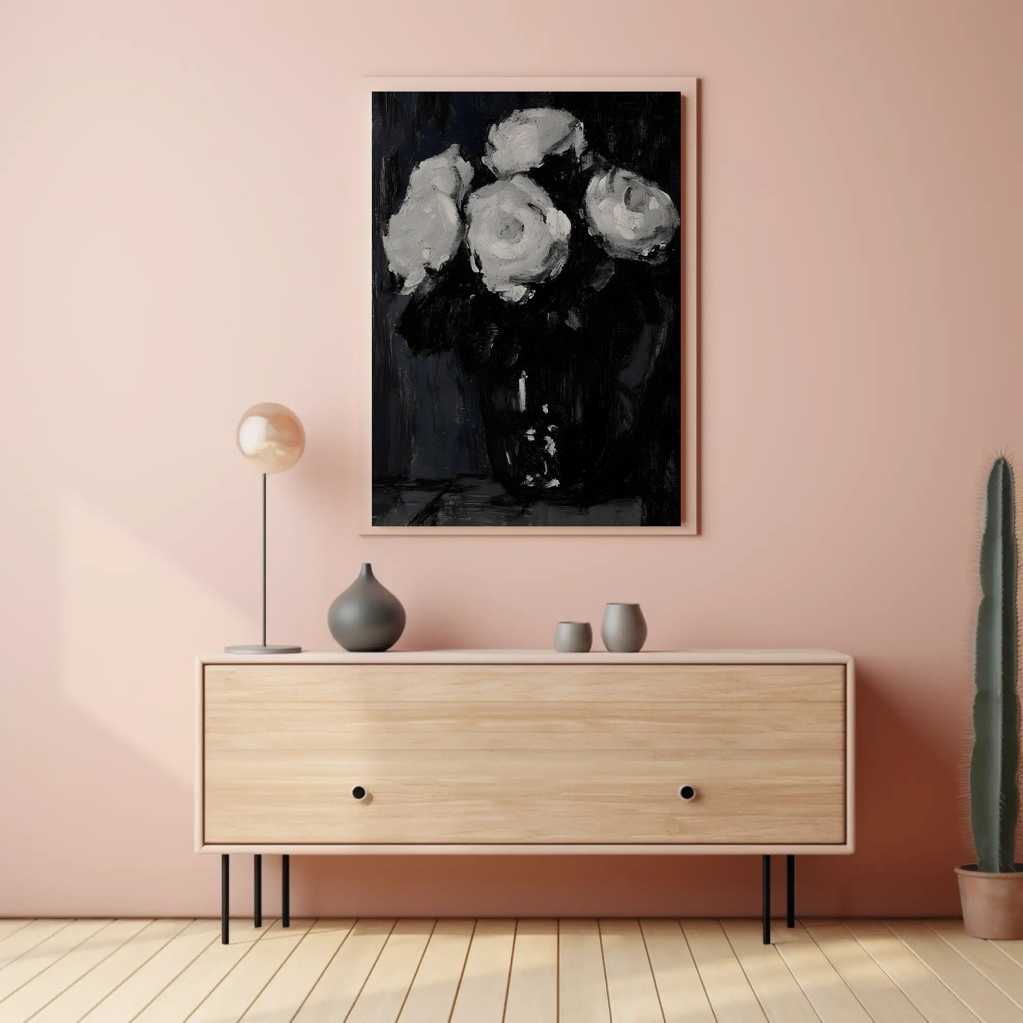 Elegant Impressionistic Floral Painting Art Poster PosterGoat