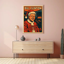 Bill Clinton Merry Christmas Poster
