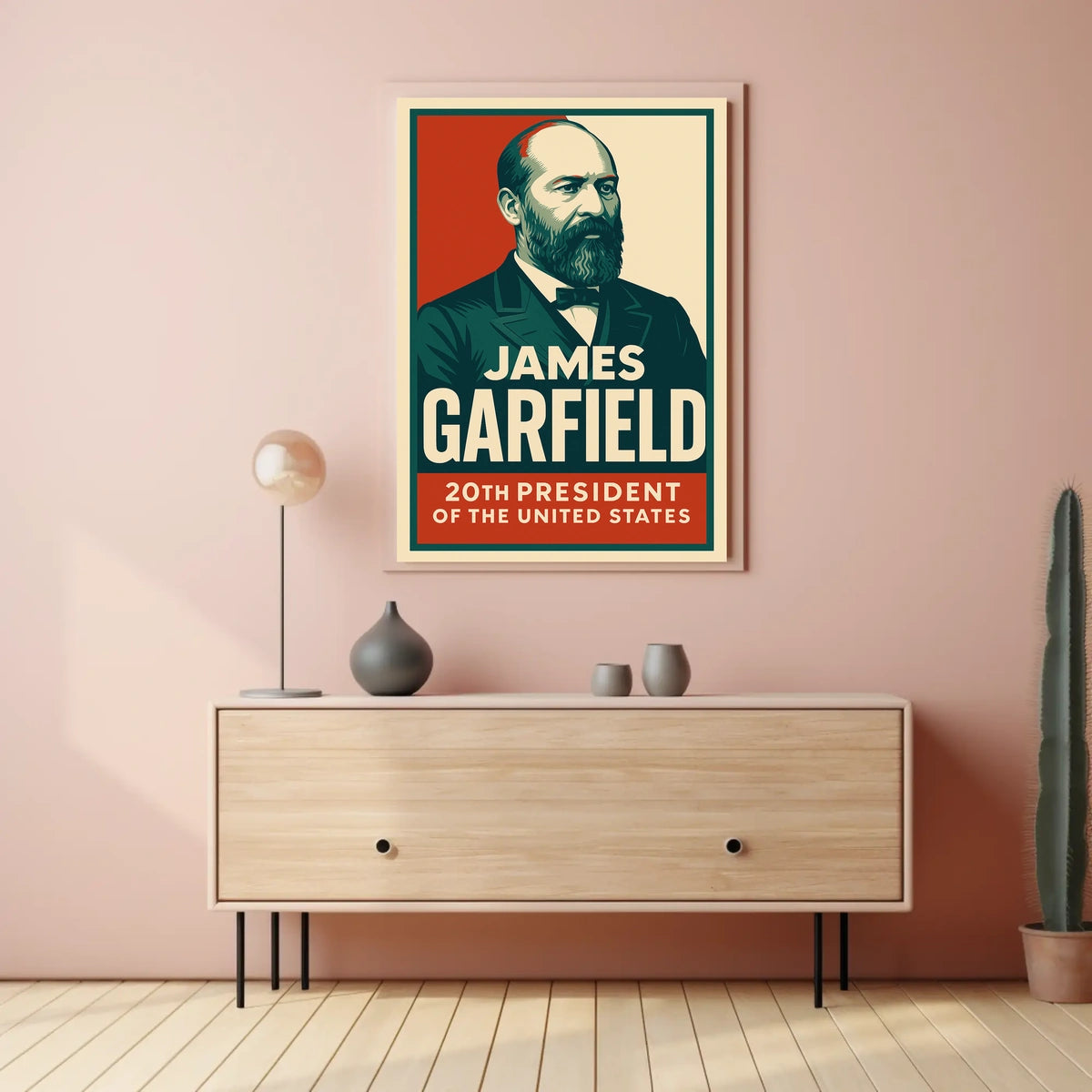 James Garfield 20th President Realism Timeless Poster