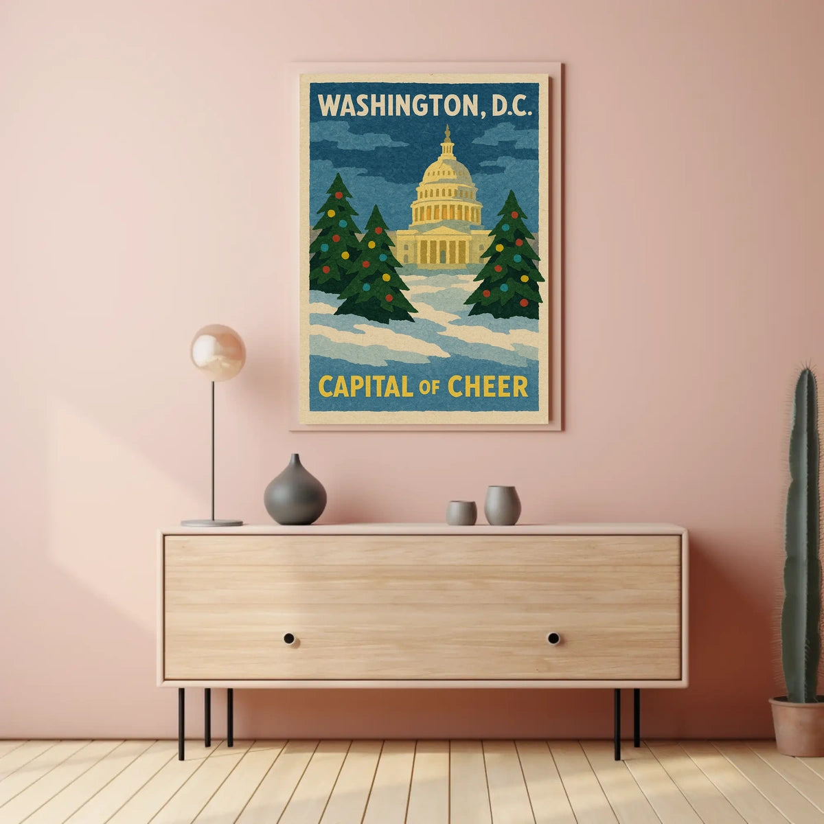 Washington DC Capitol Poster