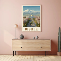 Bishkek Cityscape Poster