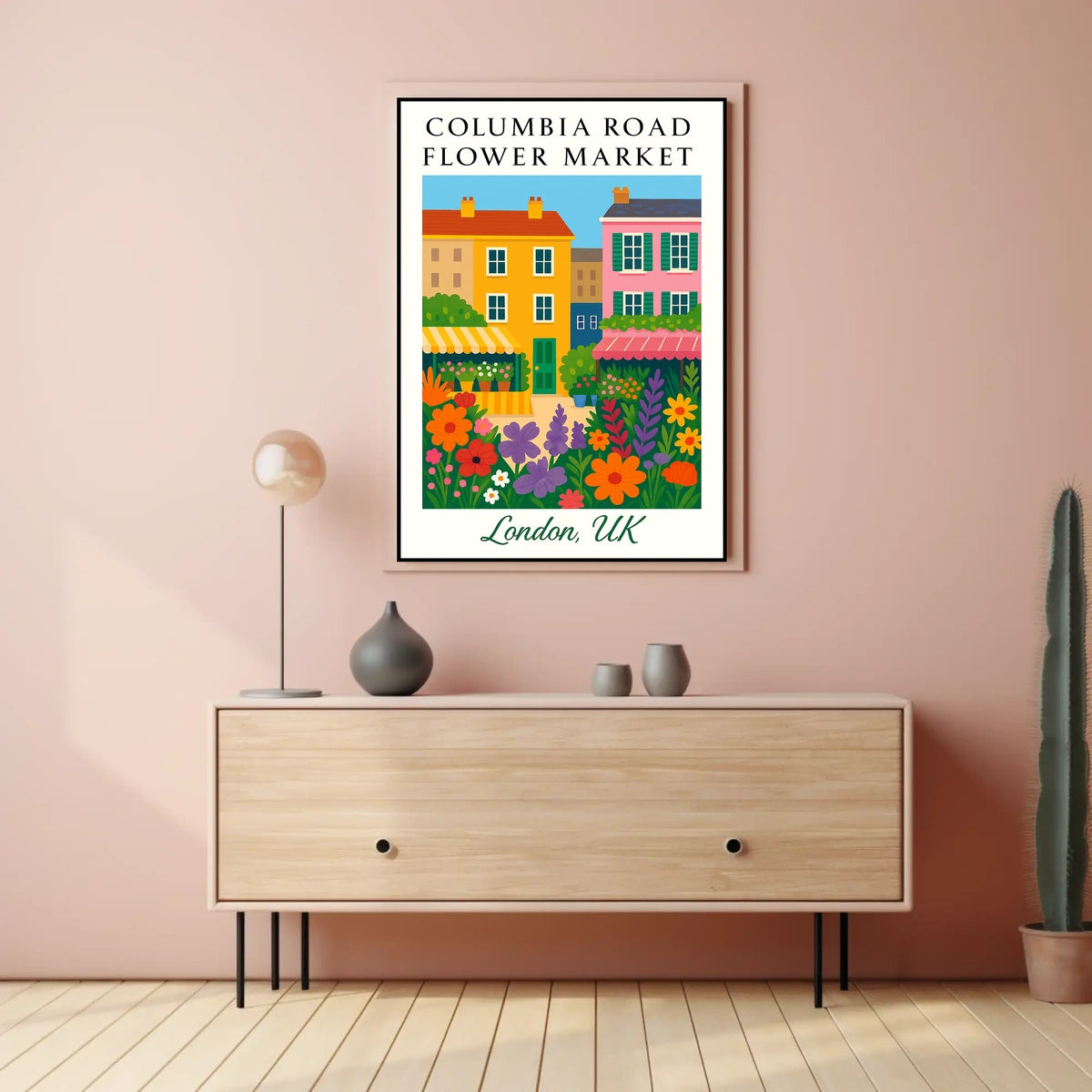 Columbia Road Flower Market Poster