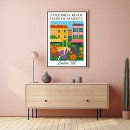 Columbia Road Flower Market Poster