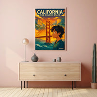 California The Golden State Poster