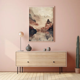 Mystical Mountain Landscape Poster