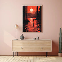 Mysterious Journey Through Ancient Ruins Artistic Poster