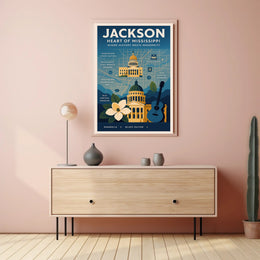 Jackson - Heart of Mississippi Poster