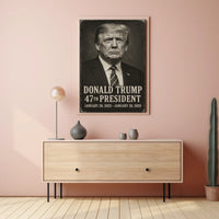 Donald Trump 47th President Patriotic Wall Poster