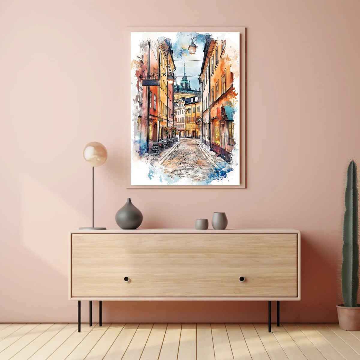 Stockholm Gamla Stan Old Town Sweden Historic Street Poster
