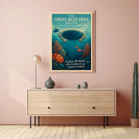 The Great Blue Hole Belize Poster