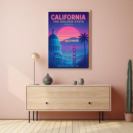 California The Golden State Poster