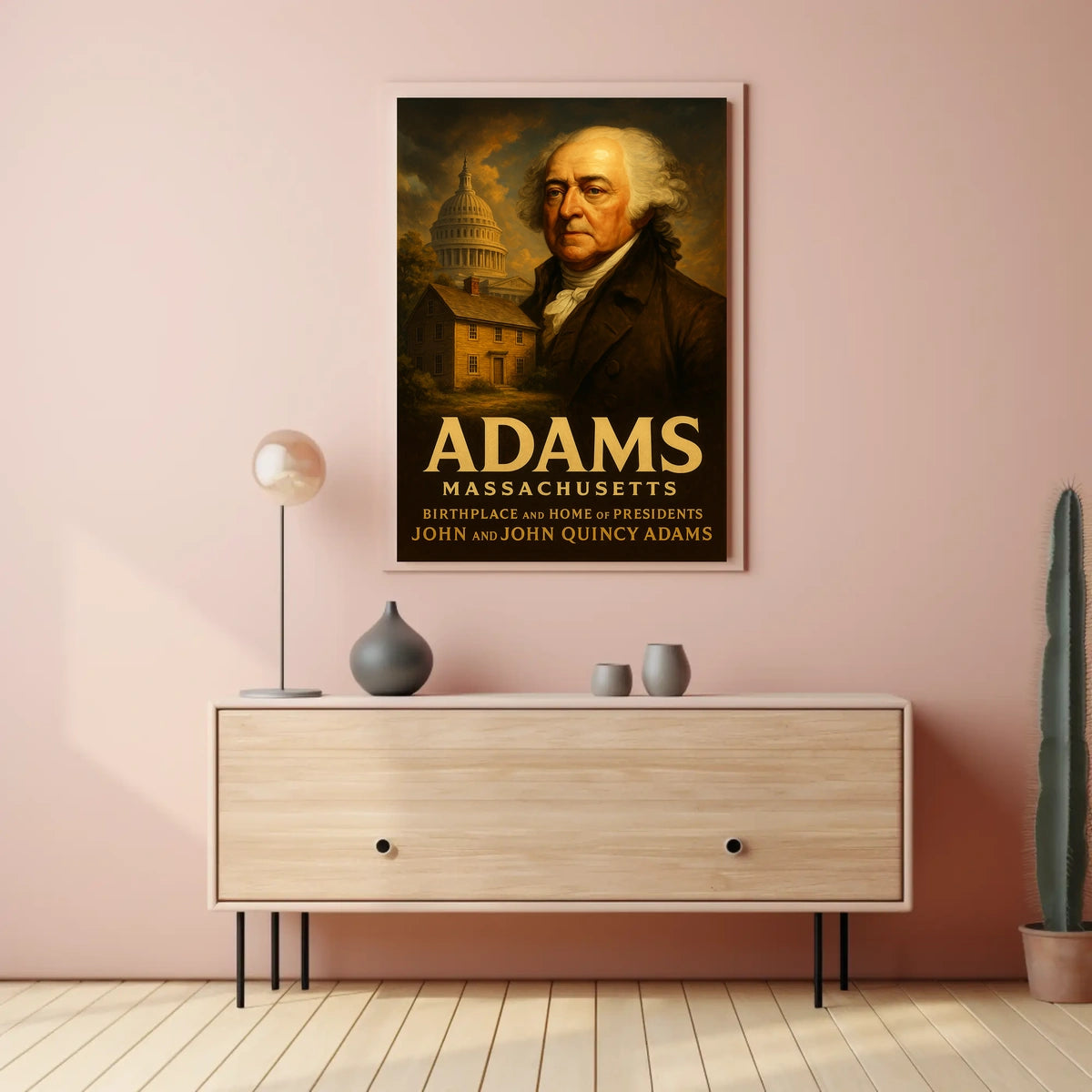 John And John Quincy Adams Poster