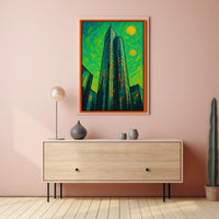 Abstract Urban Skyline Poster