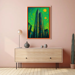 Abstract Urban Skyline Poster