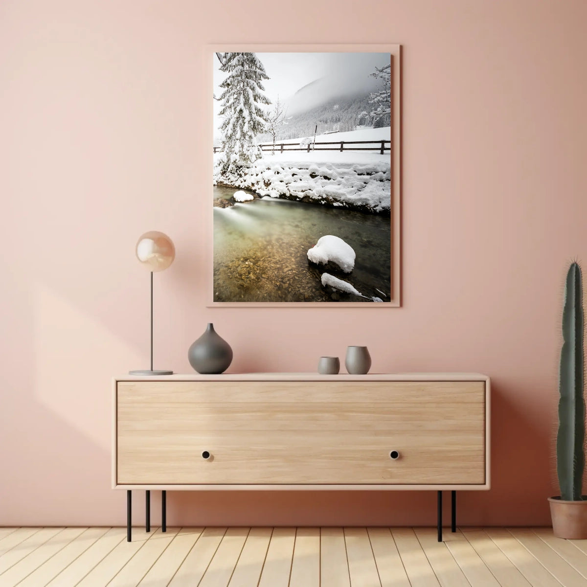 Serene Winter Landscape Tranquility National Park Poster