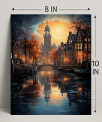 Enchanted Evening In Amsterdam Poster