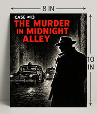 Case #13 The Murder in Midnight Alley Poster PosterGoat