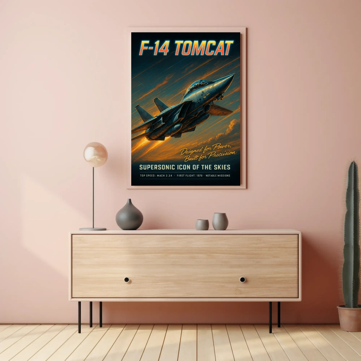F-14 Tomcat Supersonic Icon Poster